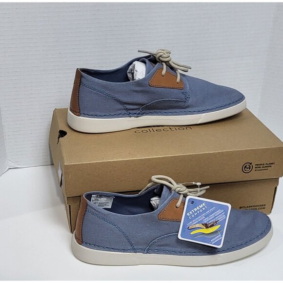 Clarks Other - Clarks Gereld Tie Blue Mens Casual Shoes Size 8.5